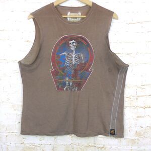 VTG 2005 Trunk LTD Grateful Dead Shirt Mens M Brown Sleeveless Bertha Rock Band
